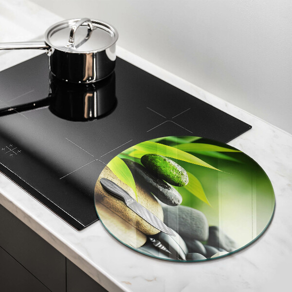 De vidrio templado Piedras de bambú zen