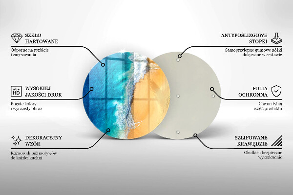 De vidrio templado Playa y mar