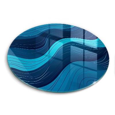 De vidrio templado Ondas abstractas