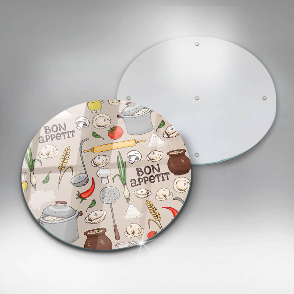 De vidrio templado Ilustración de cocina