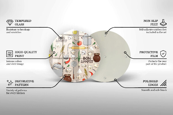 De vidrio templado Ilustración de cocina