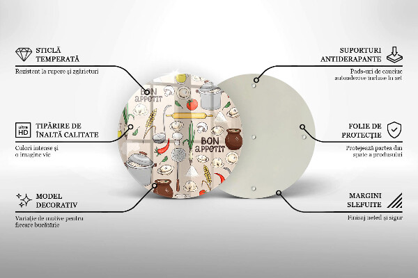 De vidrio templado Ilustración de cocina