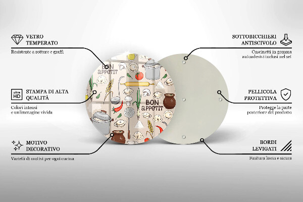 De vidrio templado Ilustración de cocina