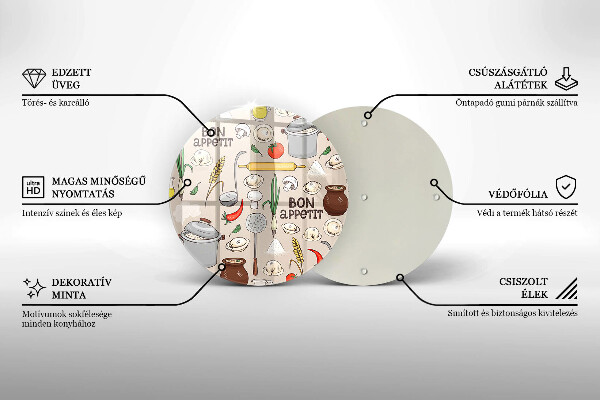 De vidrio templado Ilustración de cocina