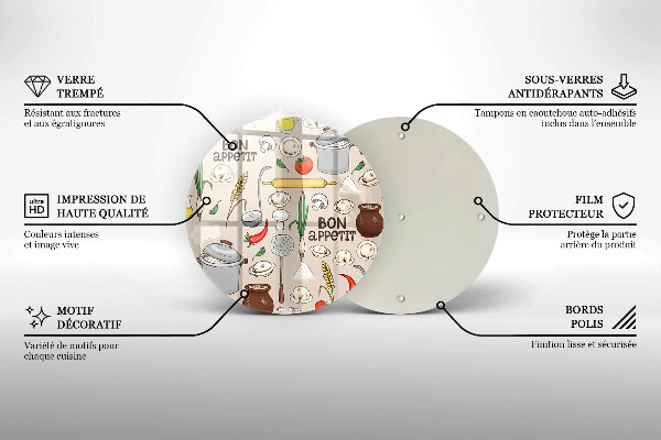 De vidrio templado Ilustración de cocina