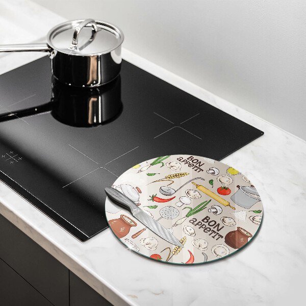 De vidrio templado Ilustración de cocina