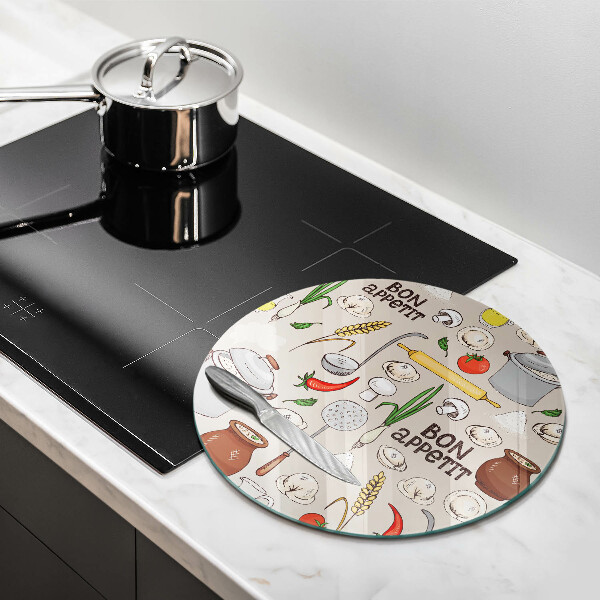 De vidrio templado Ilustración de cocina