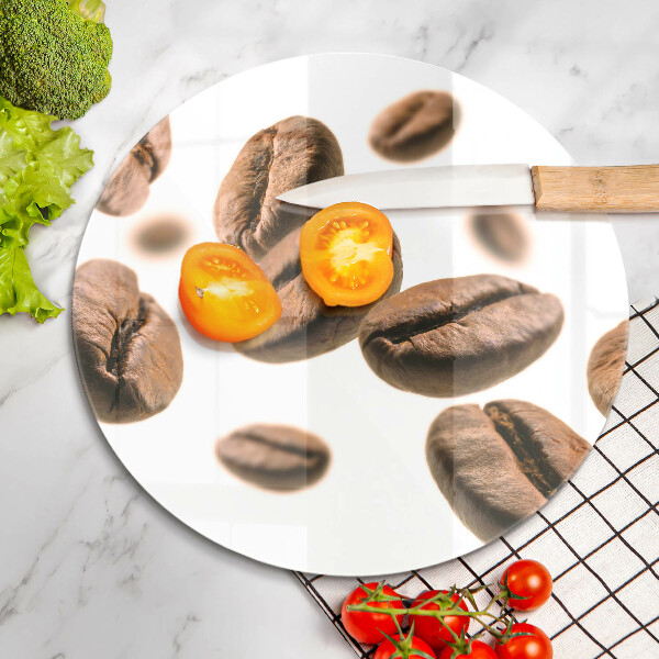 De vidrio templado Granos de café