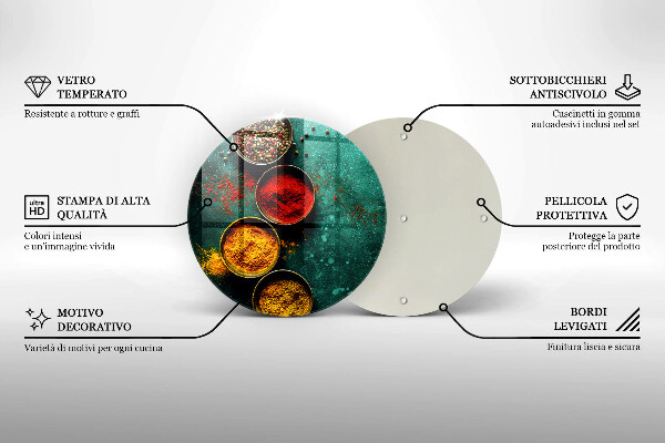De vidrio templado Especias orientales