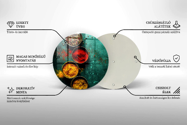 De vidrio templado Especias orientales