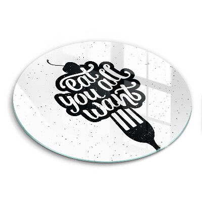 De vidrio templado Eat all you want