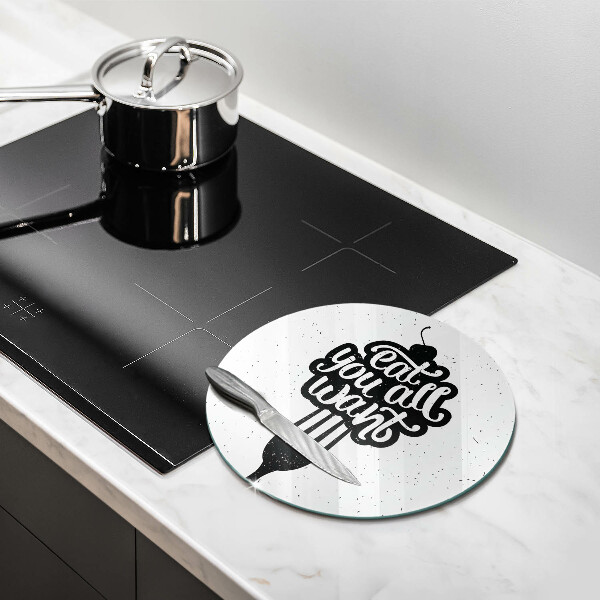 De vidrio templado Eat all you want