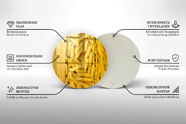 De vidrio templado Pasta