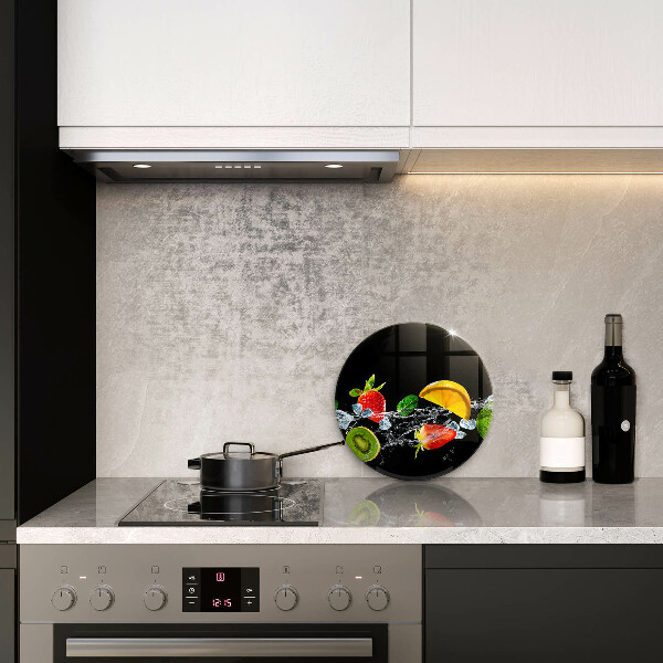 De vidrio templado Frutas en agua