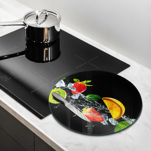 De vidrio templado Frutas en agua