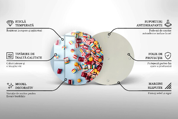 De vidrio templado Caramelos de colores