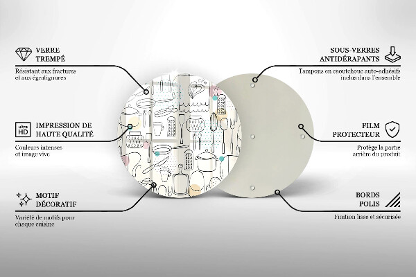 De vidrio templado Accesorios de cocina