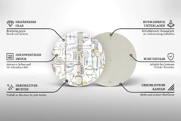 De vidrio templado Accesorios de cocina