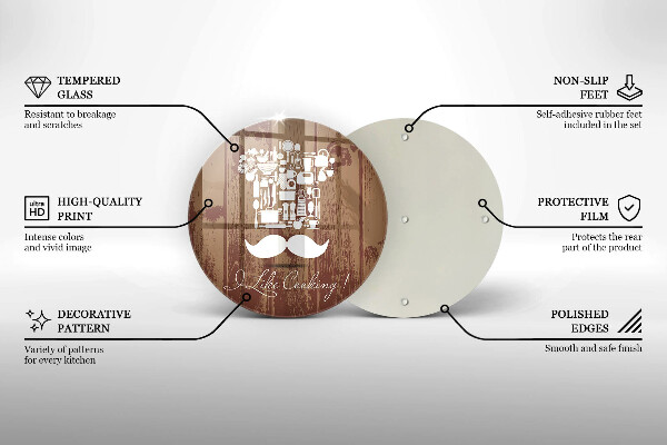 De vidrio templado I like cooking