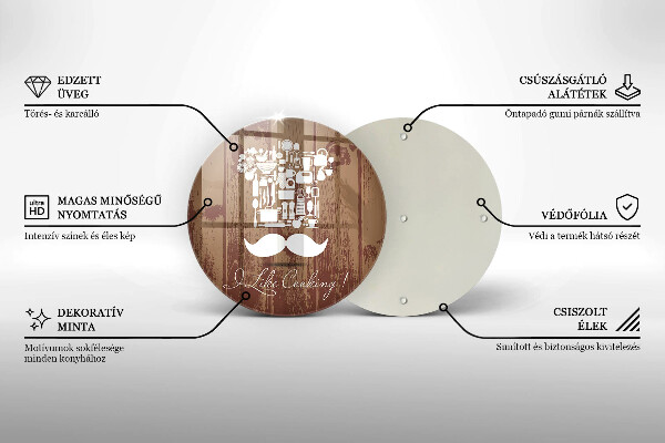De vidrio templado I like cooking