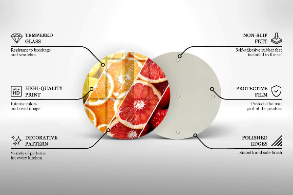 De vidrio templado Frutas coloridas