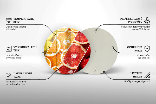 De vidrio templado Frutas coloridas