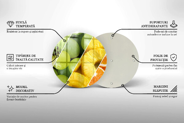 De vidrio templado Frutas coloridas