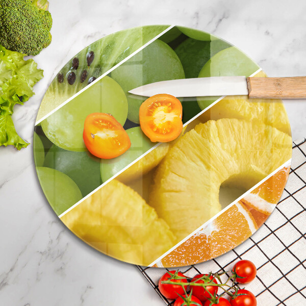 De vidrio templado Frutas coloridas