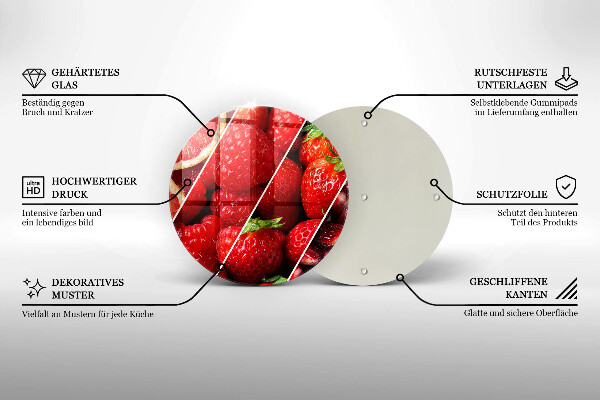 De vidrio templado Frutas coloridas