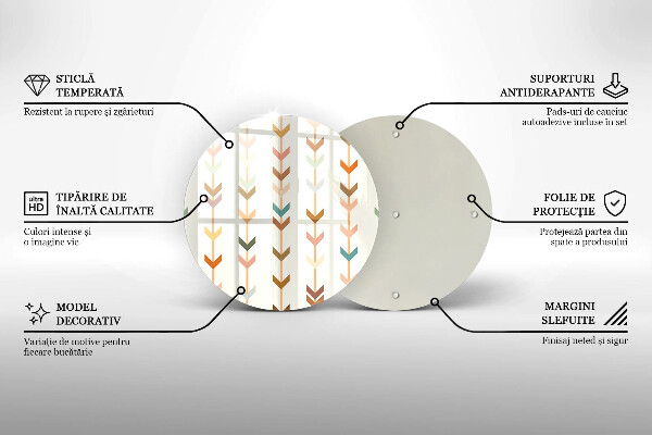 De vidrio templado Elementos geométricos
