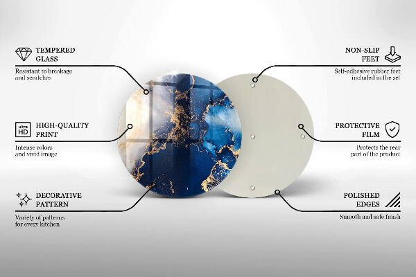 De vidrio templado Fondo elegante y oro