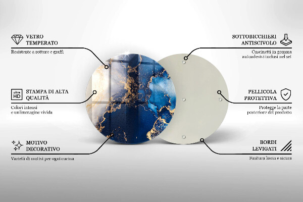 De vidrio templado Fondo elegante y oro