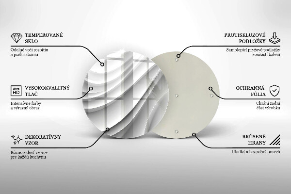 De vidrio templado Líneas geométricas