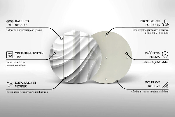 De vidrio templado Líneas geométricas