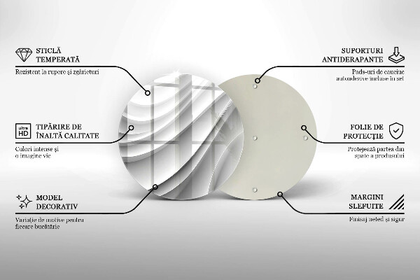 De vidrio templado Líneas geométricas