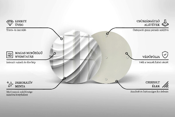 De vidrio templado Líneas geométricas