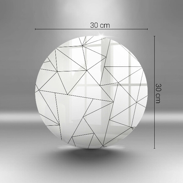 De vidrio templado Triángulos blancos