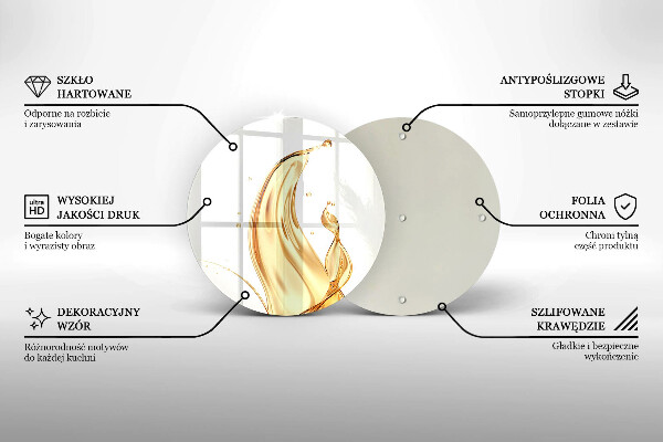 De vidrio templado Aceite de oliva