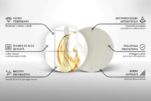 De vidrio templado Aceite de oliva