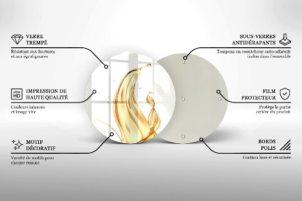De vidrio templado Aceite de oliva