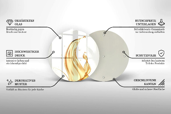 De vidrio templado Aceite de oliva