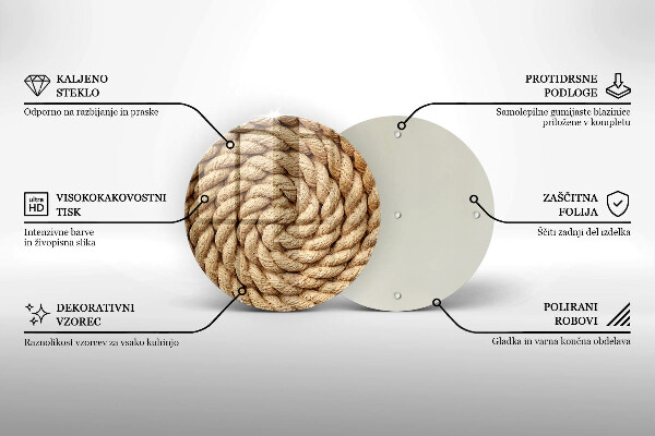 De vidrio templado Cuerda gruesa