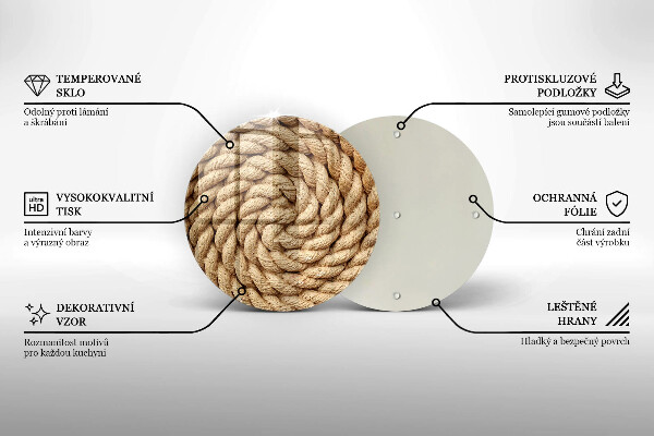 De vidrio templado Cuerda gruesa