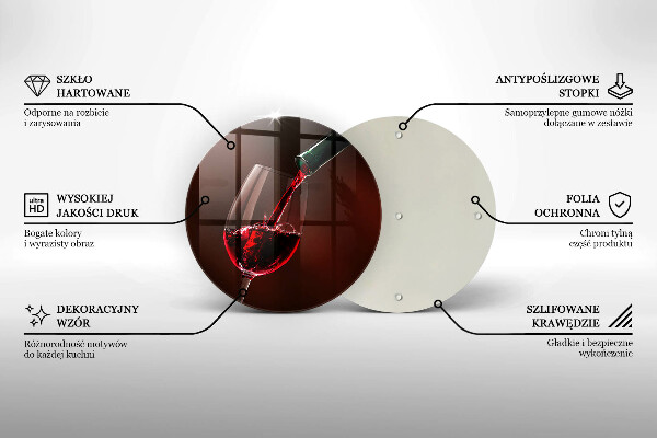 De vidrio templado Una copa de vino