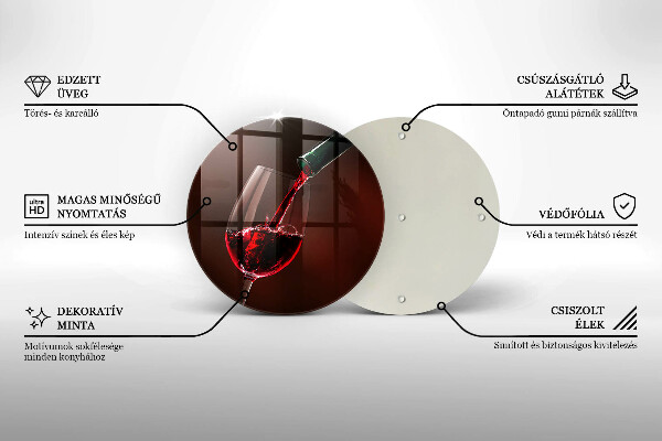 De vidrio templado Una copa de vino