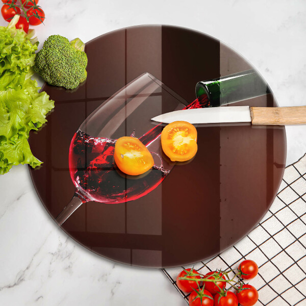 De vidrio templado Una copa de vino