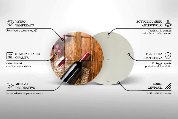 De vidrio templado Una botella de vino tinto