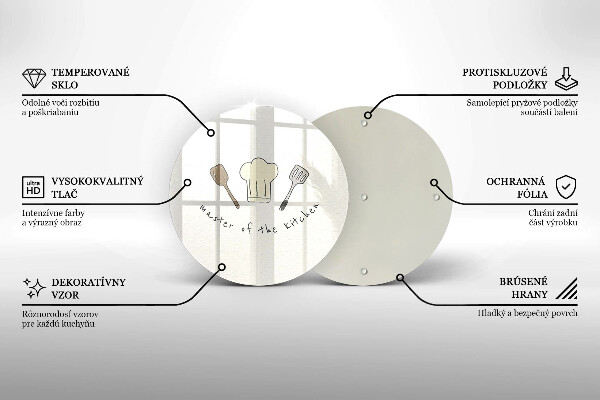 De vidrio templado Maestro de la cocina
