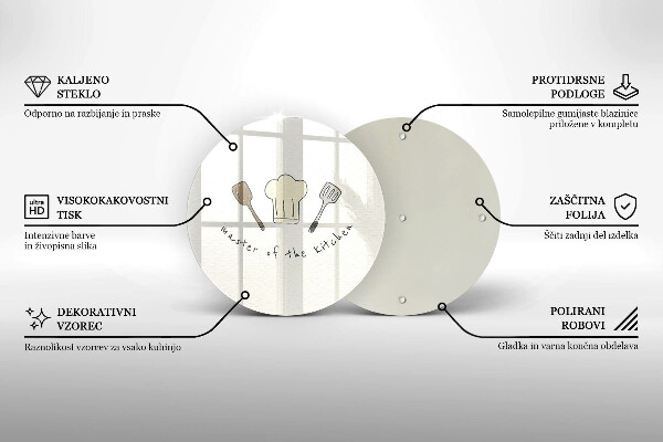 De vidrio templado Maestro de la cocina