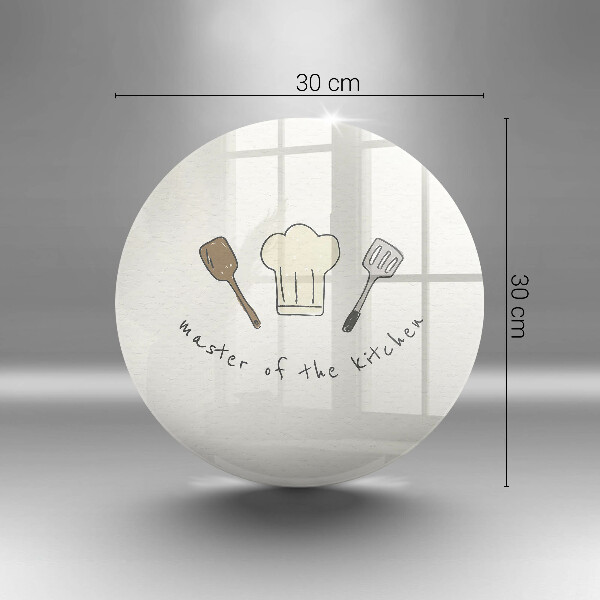 De vidrio templado Maestro de la cocina